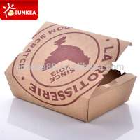 Take away food paper fried roast chicken packaging boxes