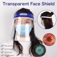 Full Face Shield, Protective Face Shield Anti Splash and Saliva Clear Film Protect Face and Eyes with Adjustable Band and Comfort Sponge Manufacturers